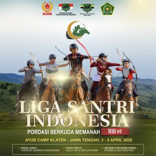 Liga Santri 1 Pordasi berkuda memanah